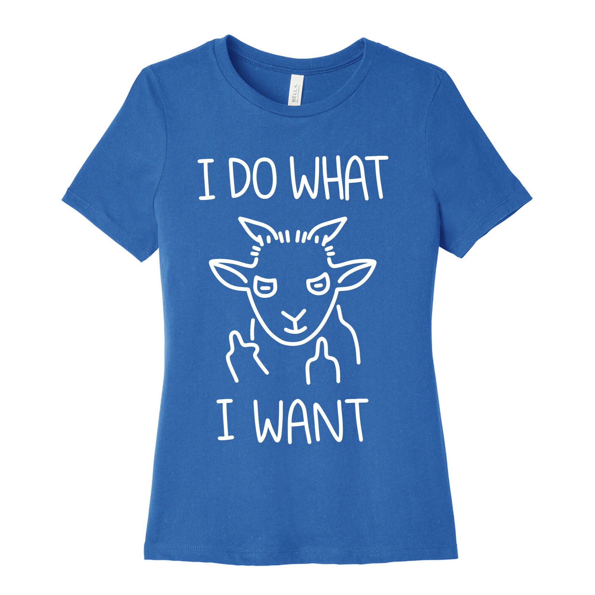 I Do What I Want (Goat) Women's Cotton Tee